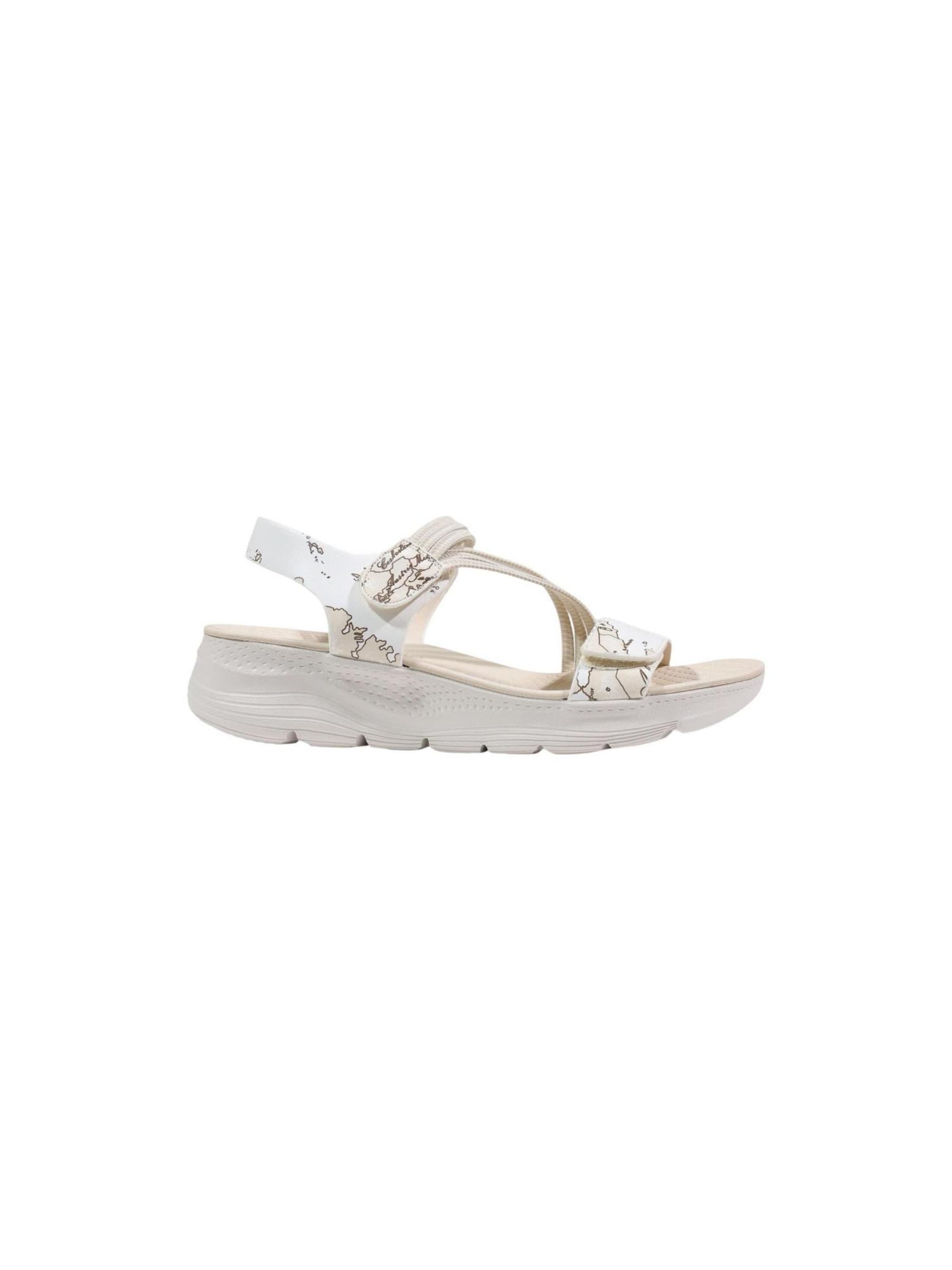 Alviero Martini 1a clase Sandaal 'WEDGE H50 1410 9752' in Wit: voorkant