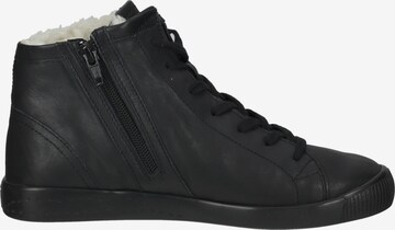 Softinos Lace-Up Ankle Boots in Black