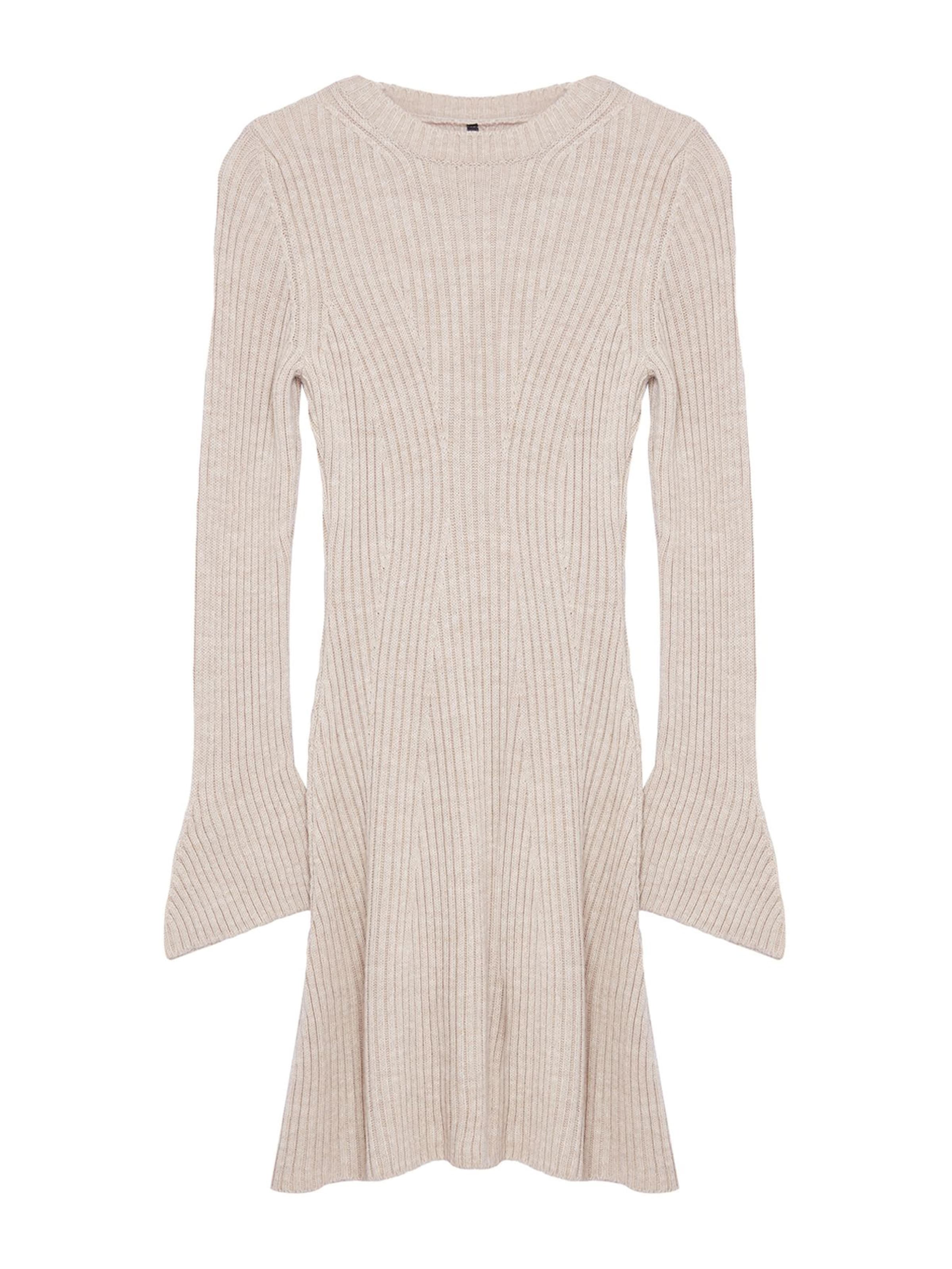 Trendyol Трикотажное платье в Серый: спереди