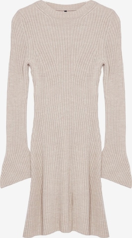 Robes en maille Trendyol en gris : devant