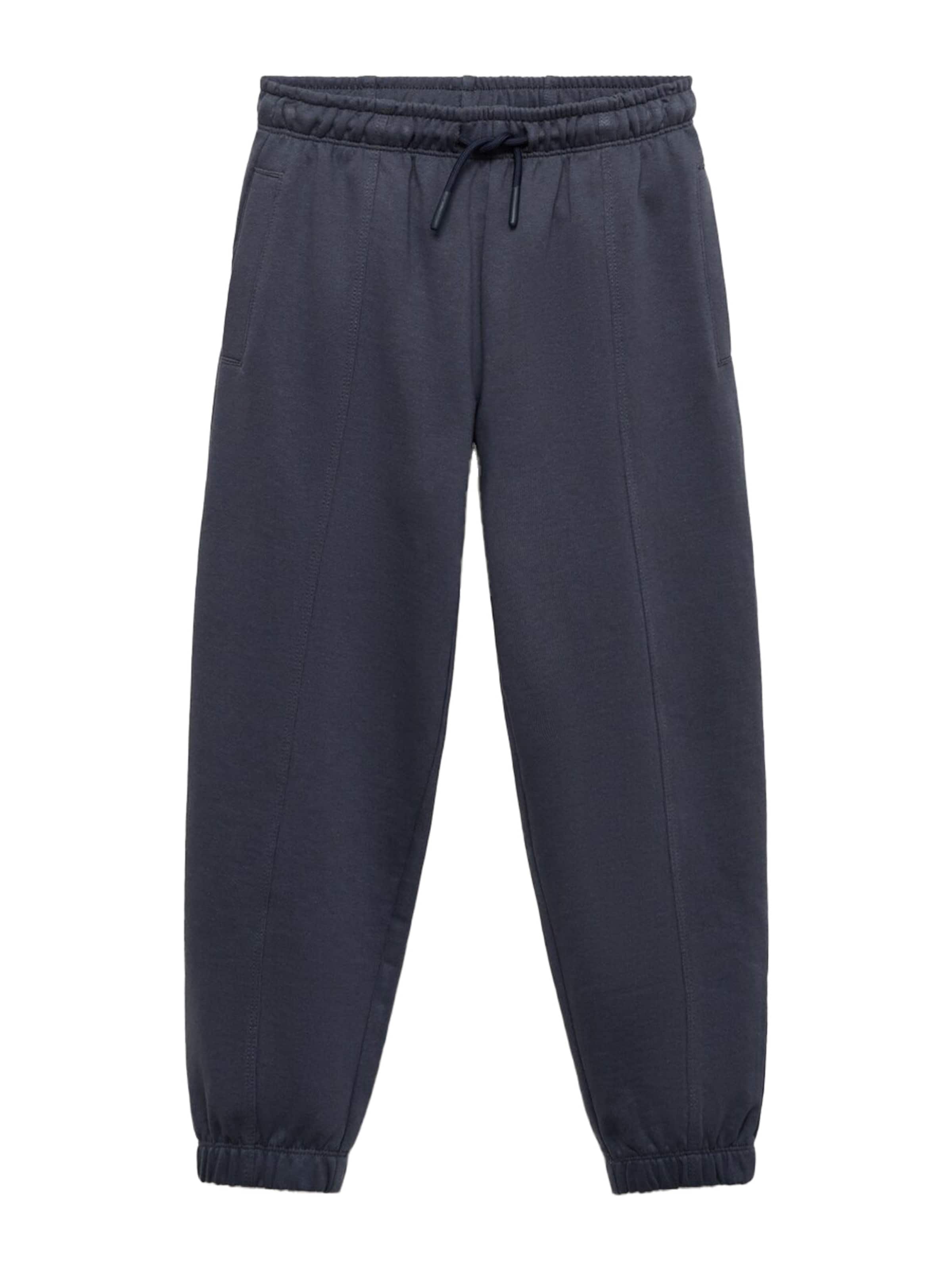 MANGO KIDSTapered Hlače 'NERVE' - siva boja: prednji dio