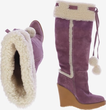 Bally Dress Boots in 37,5 in Purple: front