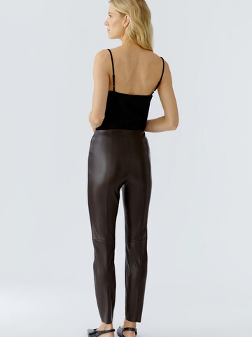 OUI Slimfit Leggings 'Chasey' in Braun