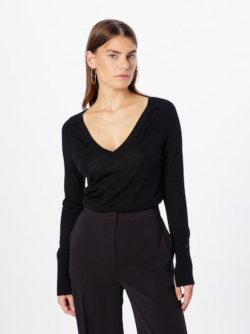 Pull-over Calvin Klein en noir : devant