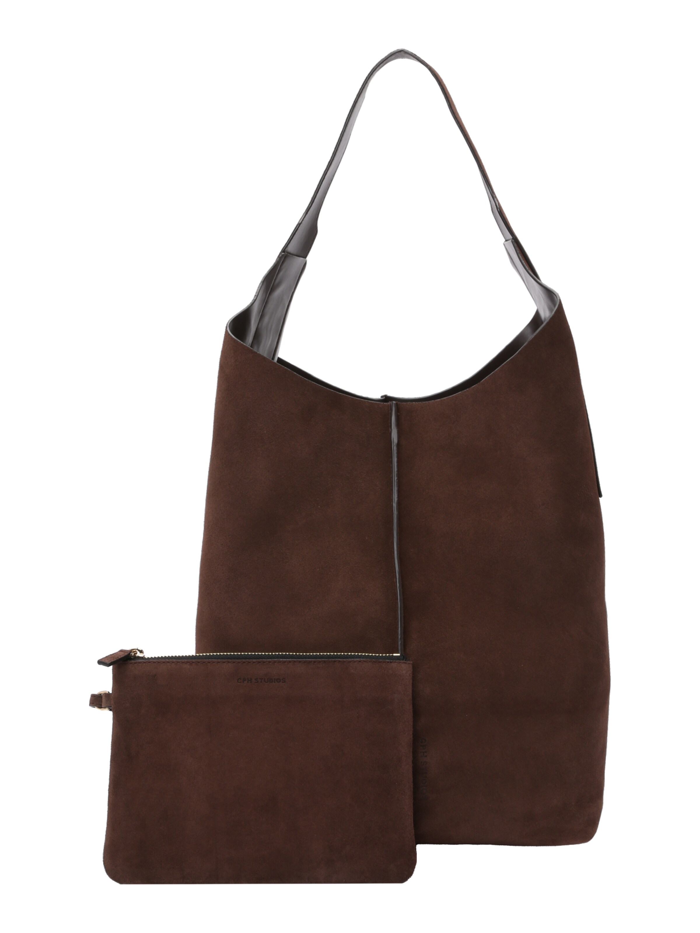 Copenhagen Studios Nákupní taška 'Crosta' – hnědá: přední strana