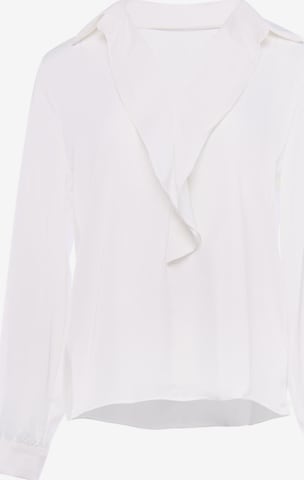 usha BLACK LABEL Blouse in Wit: voorkant