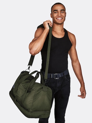 normani Travel Bag 'Alert' in Green: front