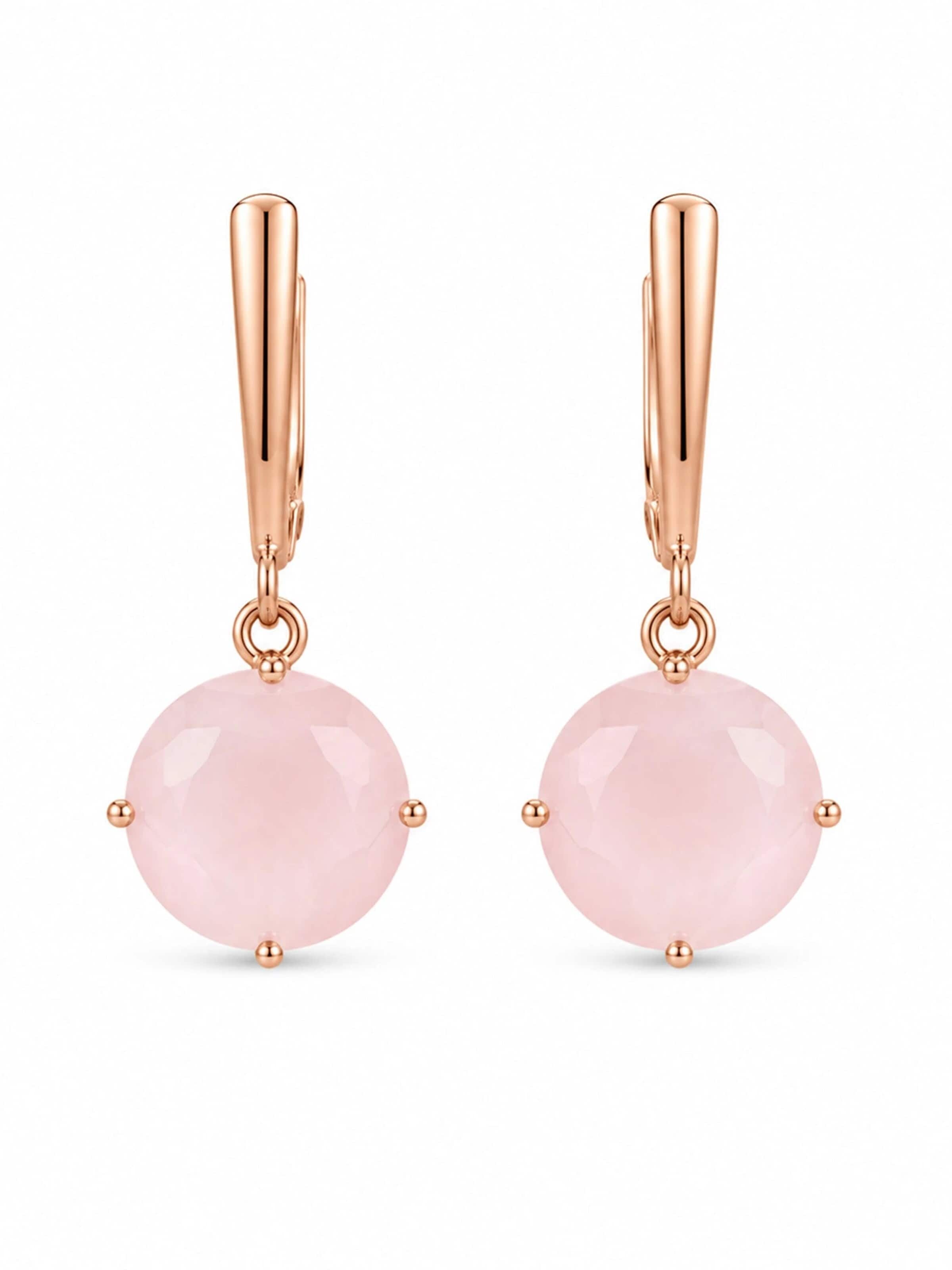 Secret Stones Ohrringe 'Passion'‌‌ in Pink: Vorderseite