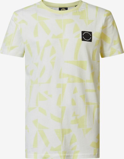Petrol Industries T-Shirt 'Maui' in pastellgelb / schwarz / weiß, Produktansicht