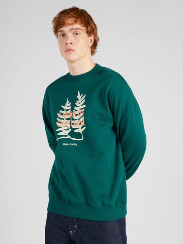 Sweat-shirt MAKIA en vert : devant