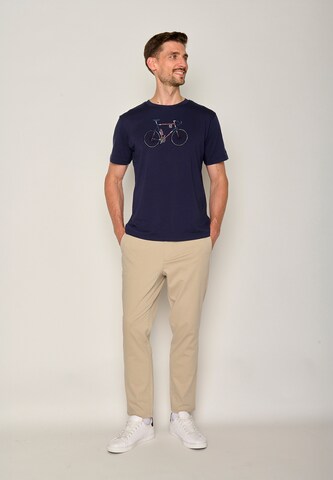 GREENBOMB Shirt 'Bike Mikkel' in Blauw
