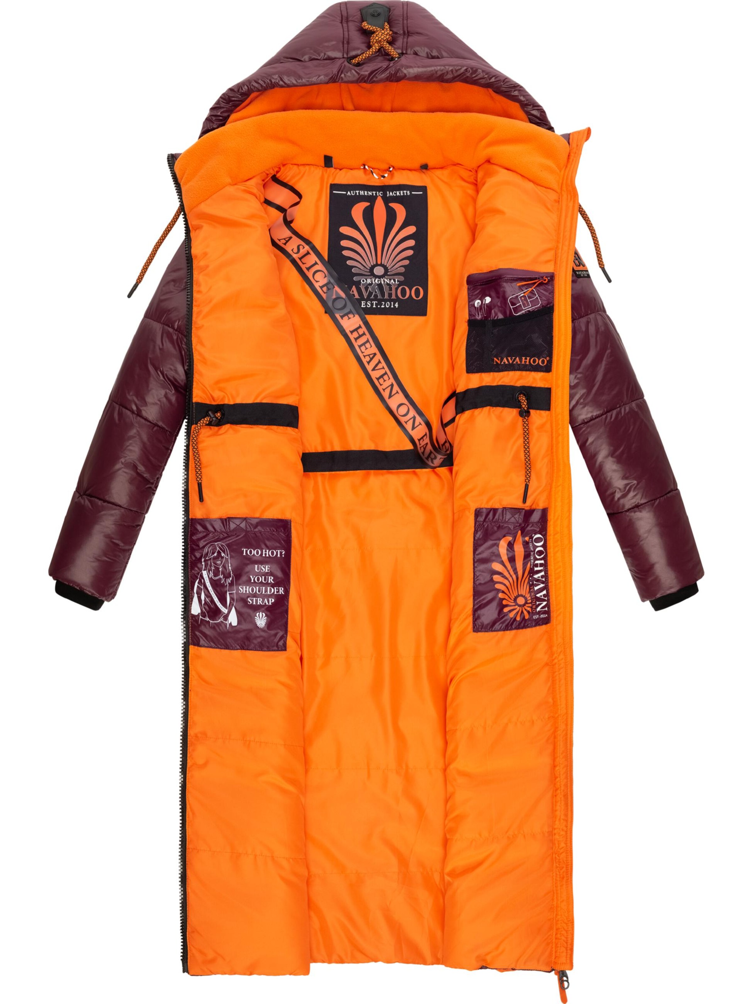 NAVAHOO Vinterfrakke 'Schmuseengel' i rød