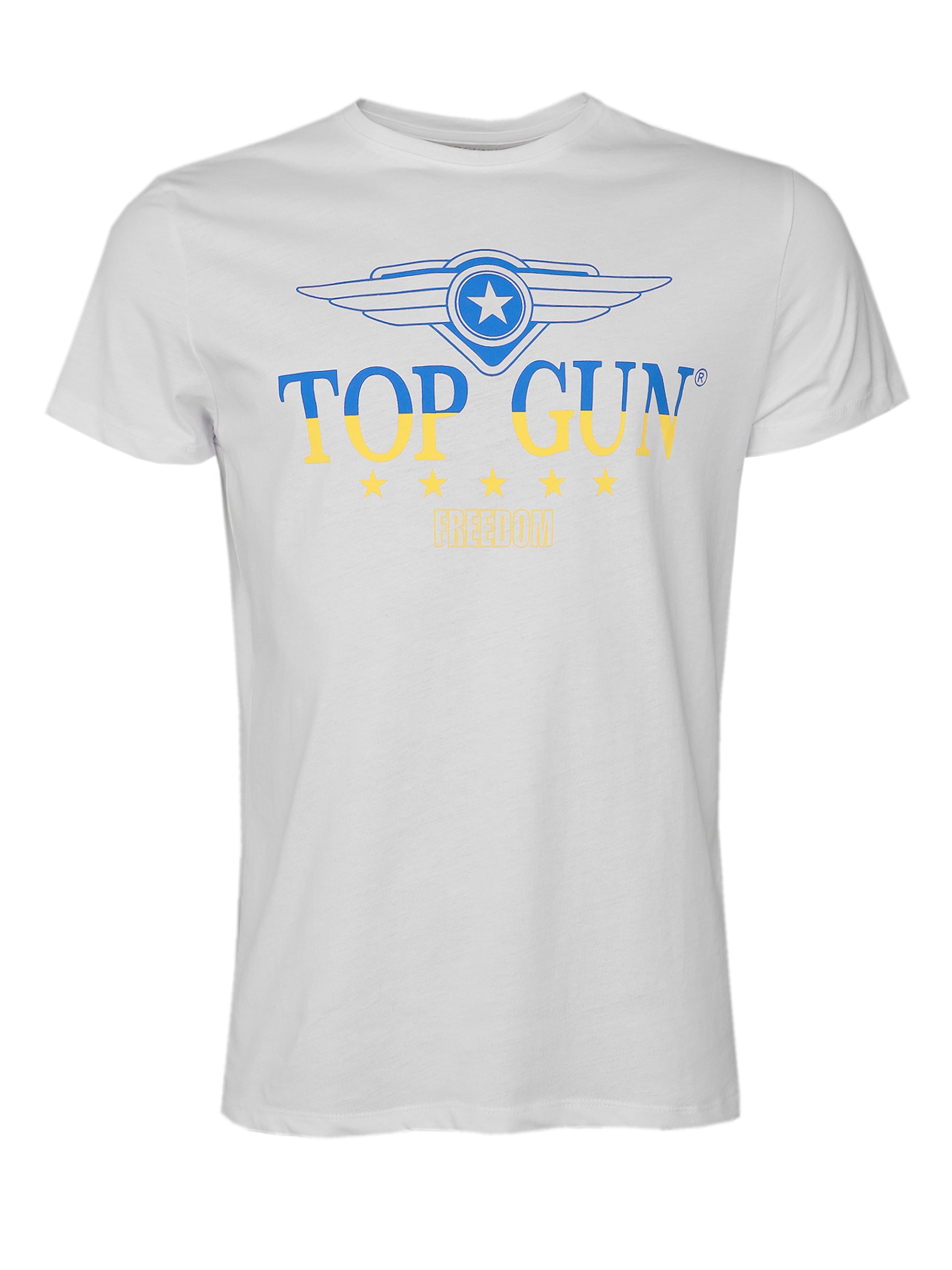 TOP GUN Shirt ' TG22011 ' in White: front
