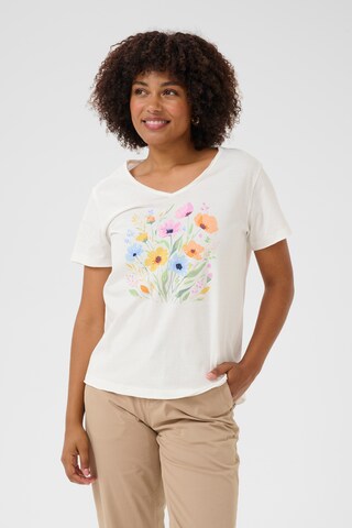 Cream Shirt 'Elvika' in White: front