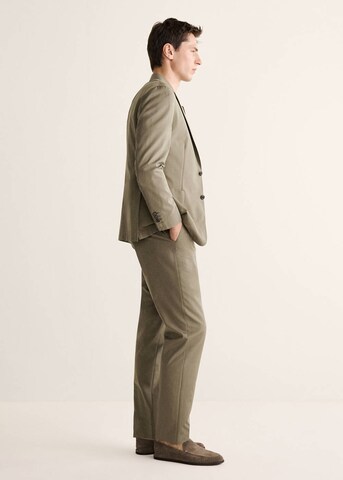 MANGO MAN Regular Chino Pants 'Eden' in Green