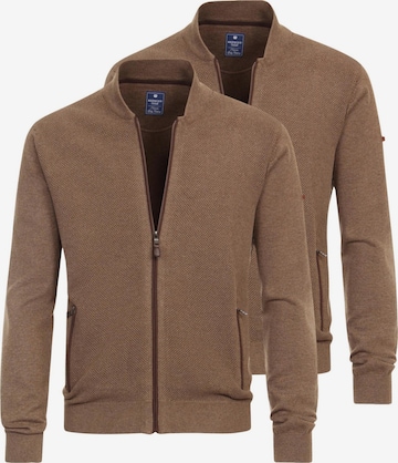 redmond Knit cardigan 'Basic' in Brown: front