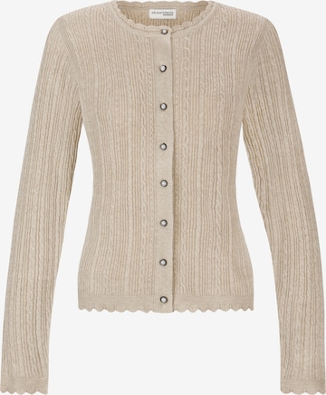 STOCKERPOINT Trachtenstrickjacke 'Jasmina' in Beige: Vorderseite