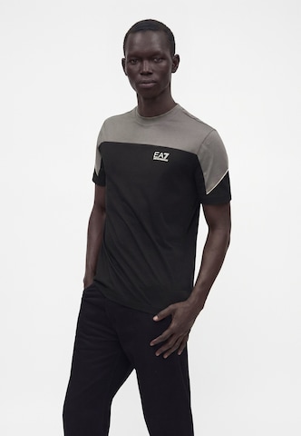 EA7 Emporio Armani Футболка 'TRAIN ATHLETIC' в Черный: спереди