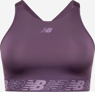 Soutien-gorge de sport new balance en violet : devant