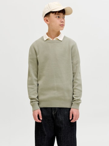 Pull-over Jack & Jones Junior en vert : devant