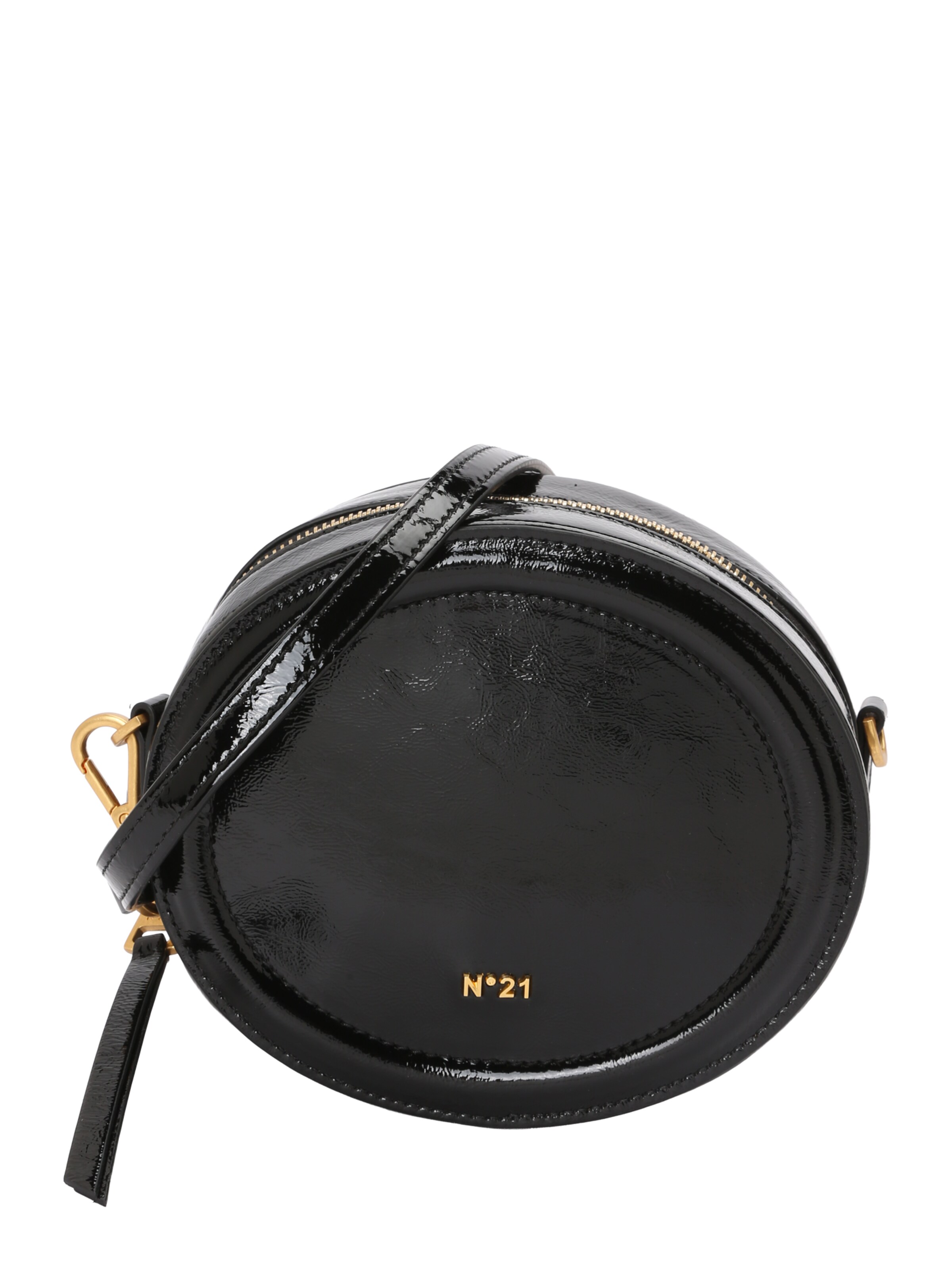 N°21 Umhängetasche in Schwarz: Vorderseite