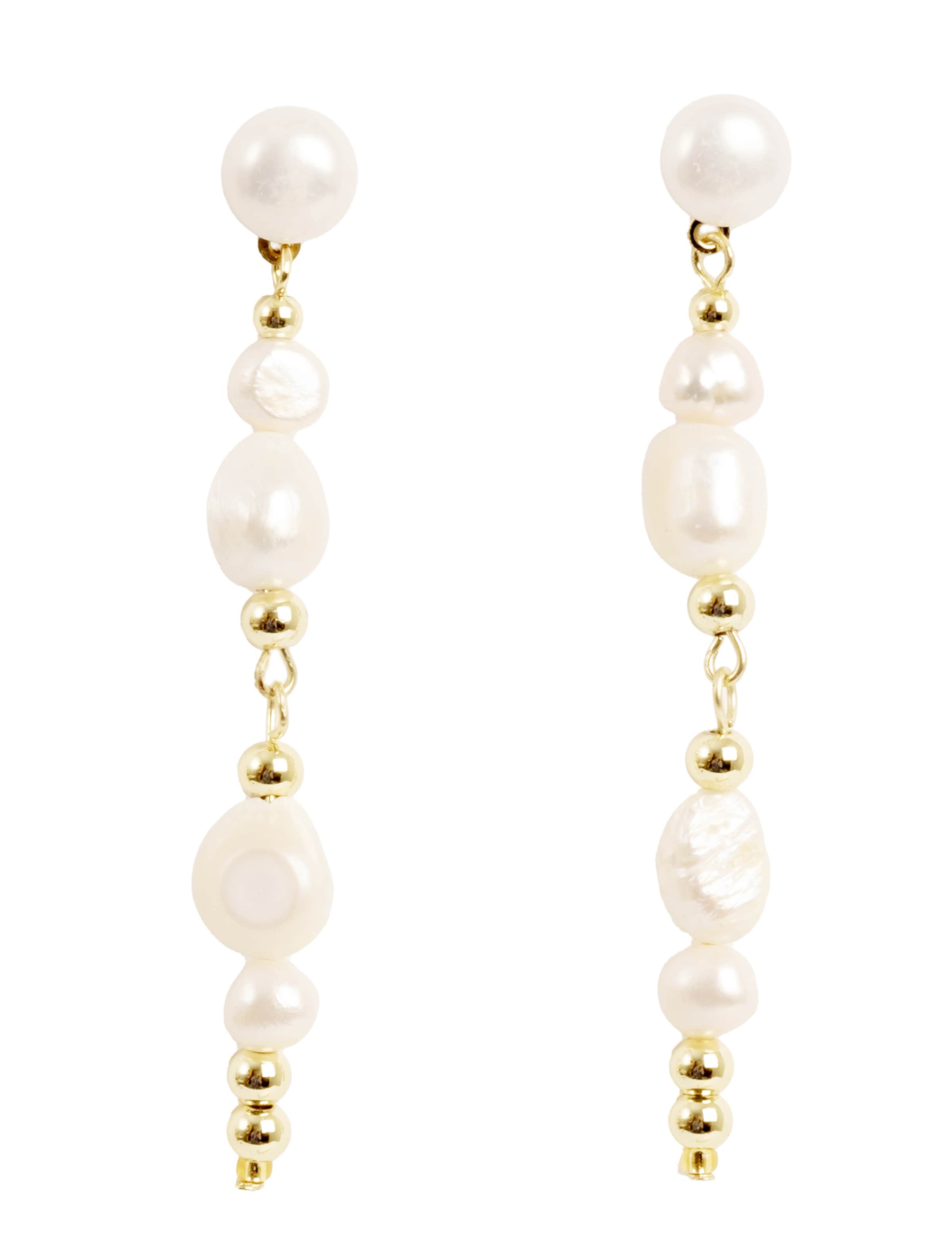 Boucles d'oreilles 'Tone Damli  - Pearls' A&C Oslo – Nordic Design Jewellery en or : devant