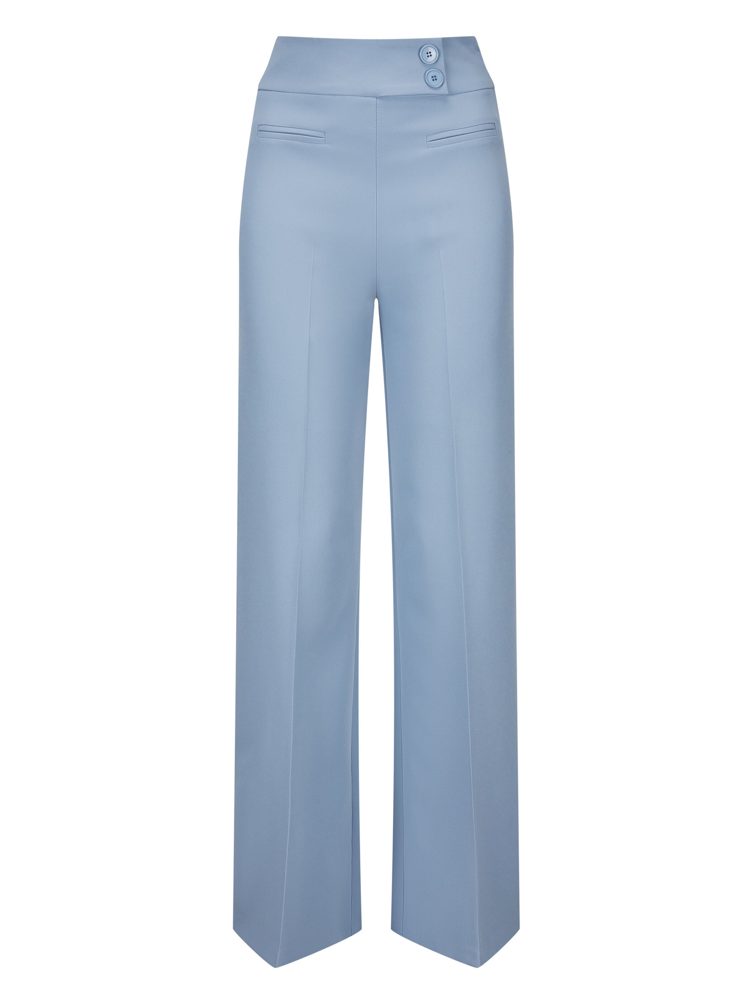 Nicowa Regular Klassische Anzughose 'COREANA' mit Zierknöpfen in Blau: Vorderseite