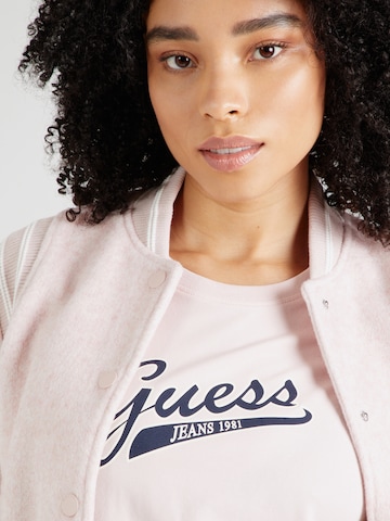 GUESS JEANS Majica | roza barva