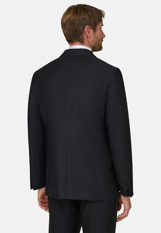 Boggi Milano Regular fit Business-colbert in Zwart: terug
