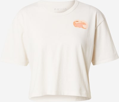 Tricou NU-IN pe portocaliu / negru / alb murdar, Vizualizare produs