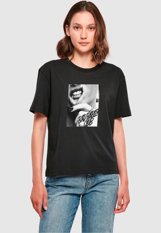 Mister Tee Shirt 'Lip Tattoo' in Black: front