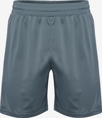 Hummel Regular Workout Pants 'TOPAZ' in Blue: front