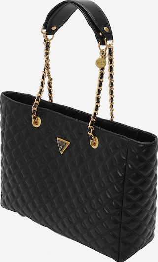 GUESS Cabas 'Giully' en or / noir, Vue avec produit