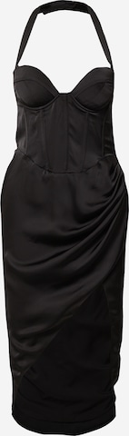 Rochie de cocktail de la Misspap pe negru: față