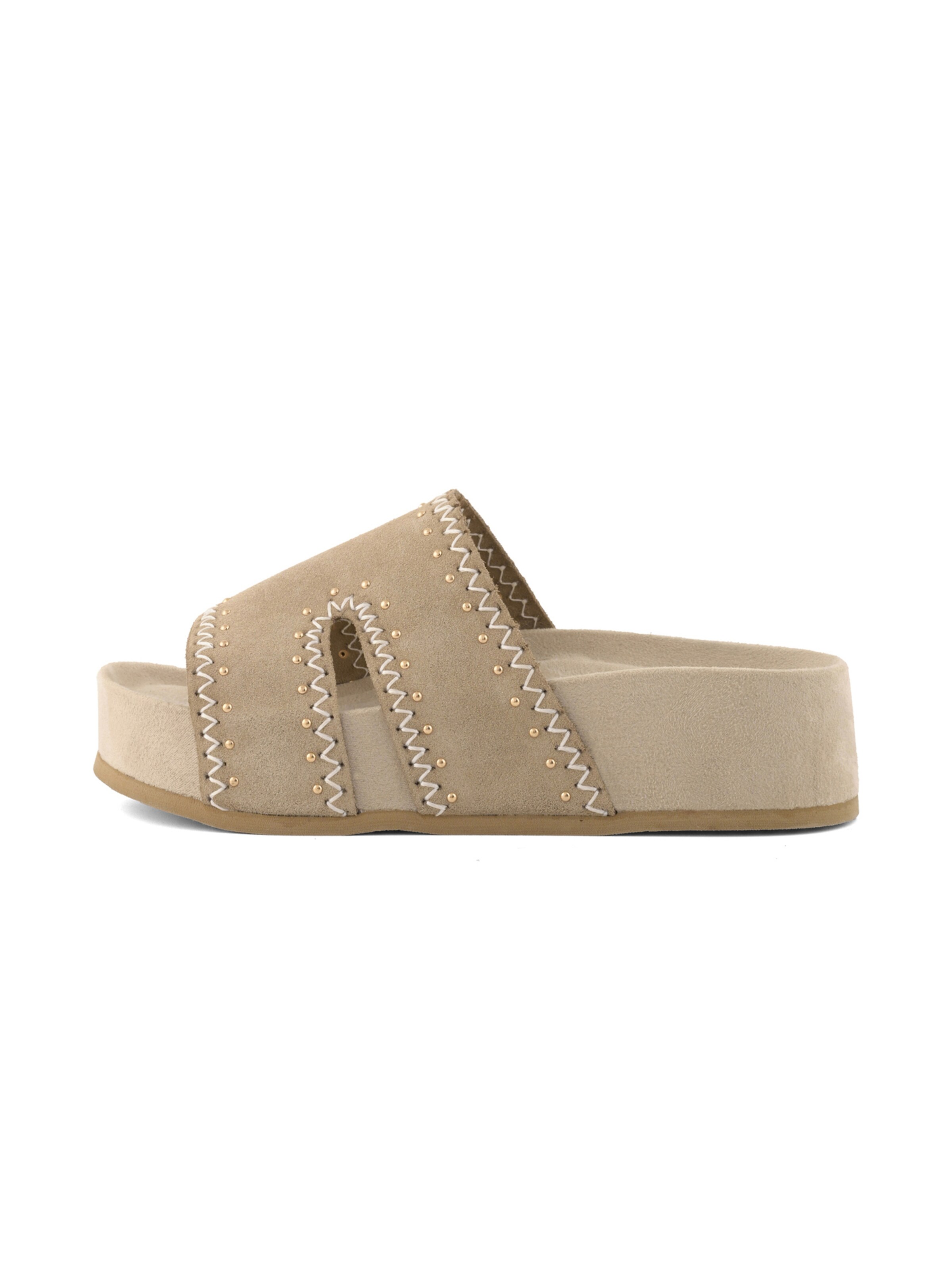 COLORS OF CALIFORNIA Muiltjes in Beige: zijkant