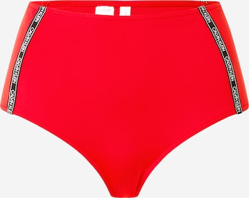 Calvin Klein Swimwear Долнище на бански тип бикини в червено: отпред