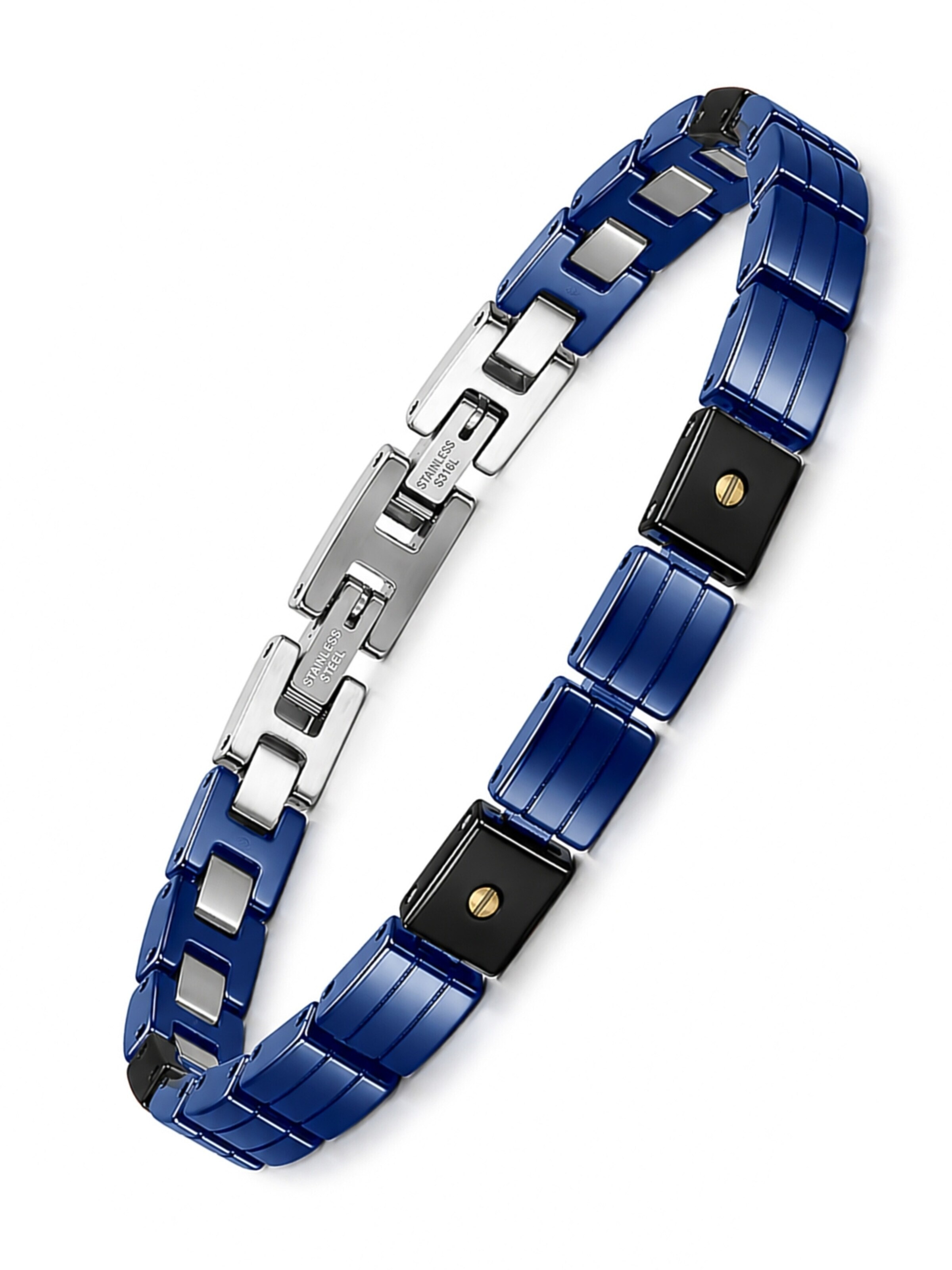 UNIQAL Armband 'LEONIS'‌‌‌‌ in Blau: Vorderseite