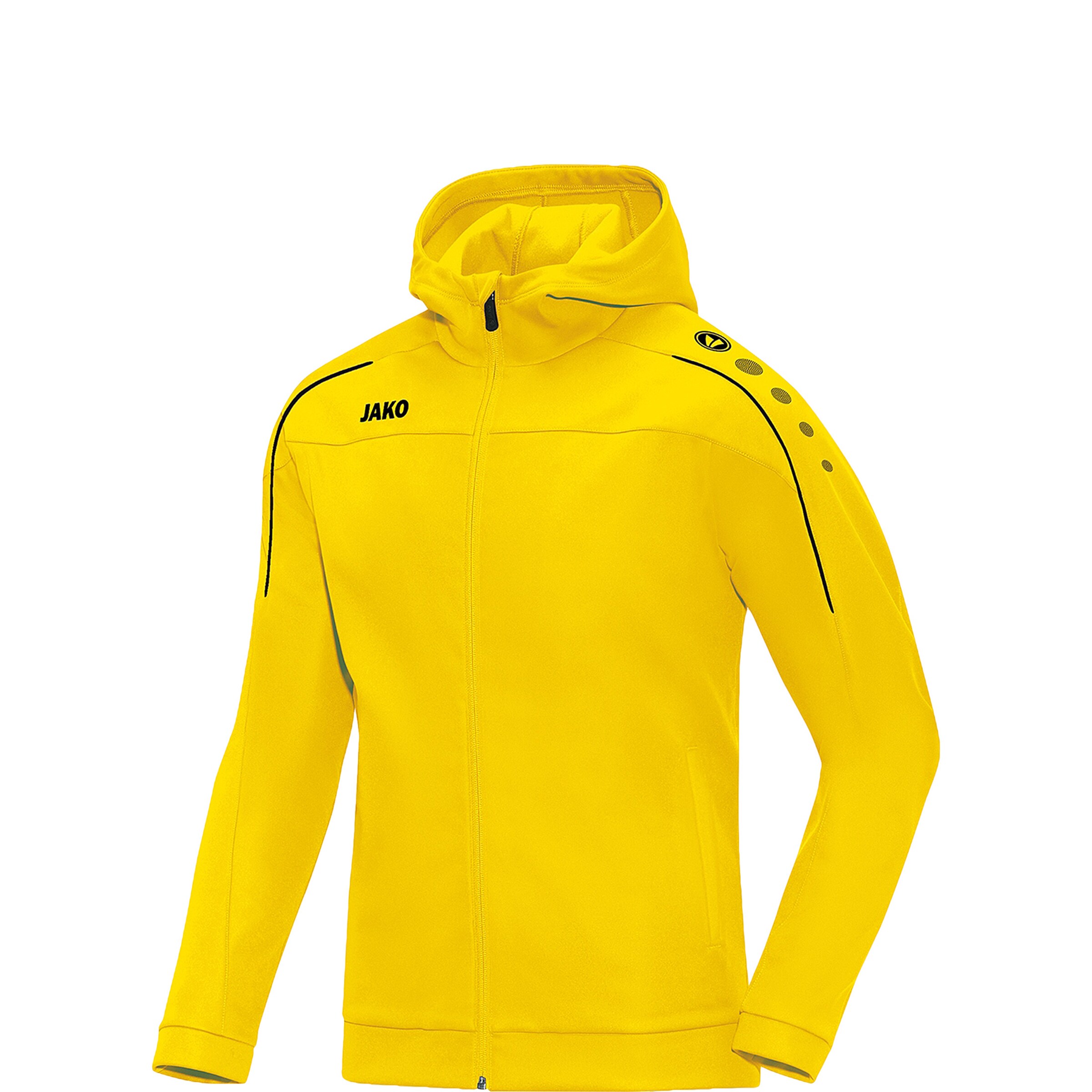 JAKO Sportjacke 'Classico' in Gelb: Vorderseite