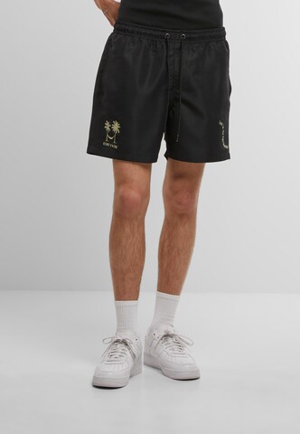 Lost Youth Regular Hose 'Right Direction' in Schwarz: Vorderseite