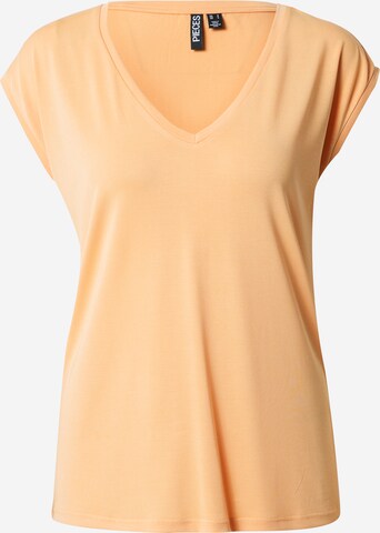 PIECES - Camiseta 'Kamala' en naranja: frente