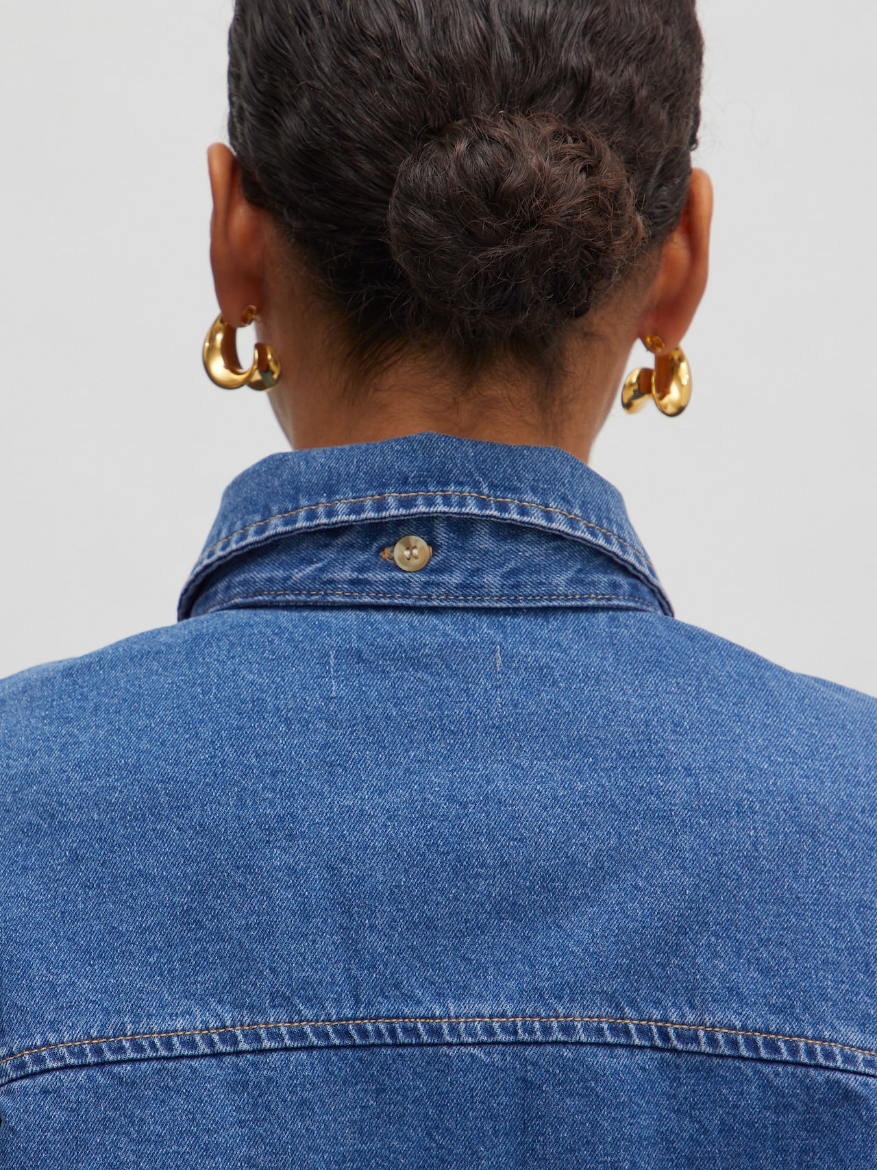 EDITED Producten Blouse 'Anisha' Blauw denim