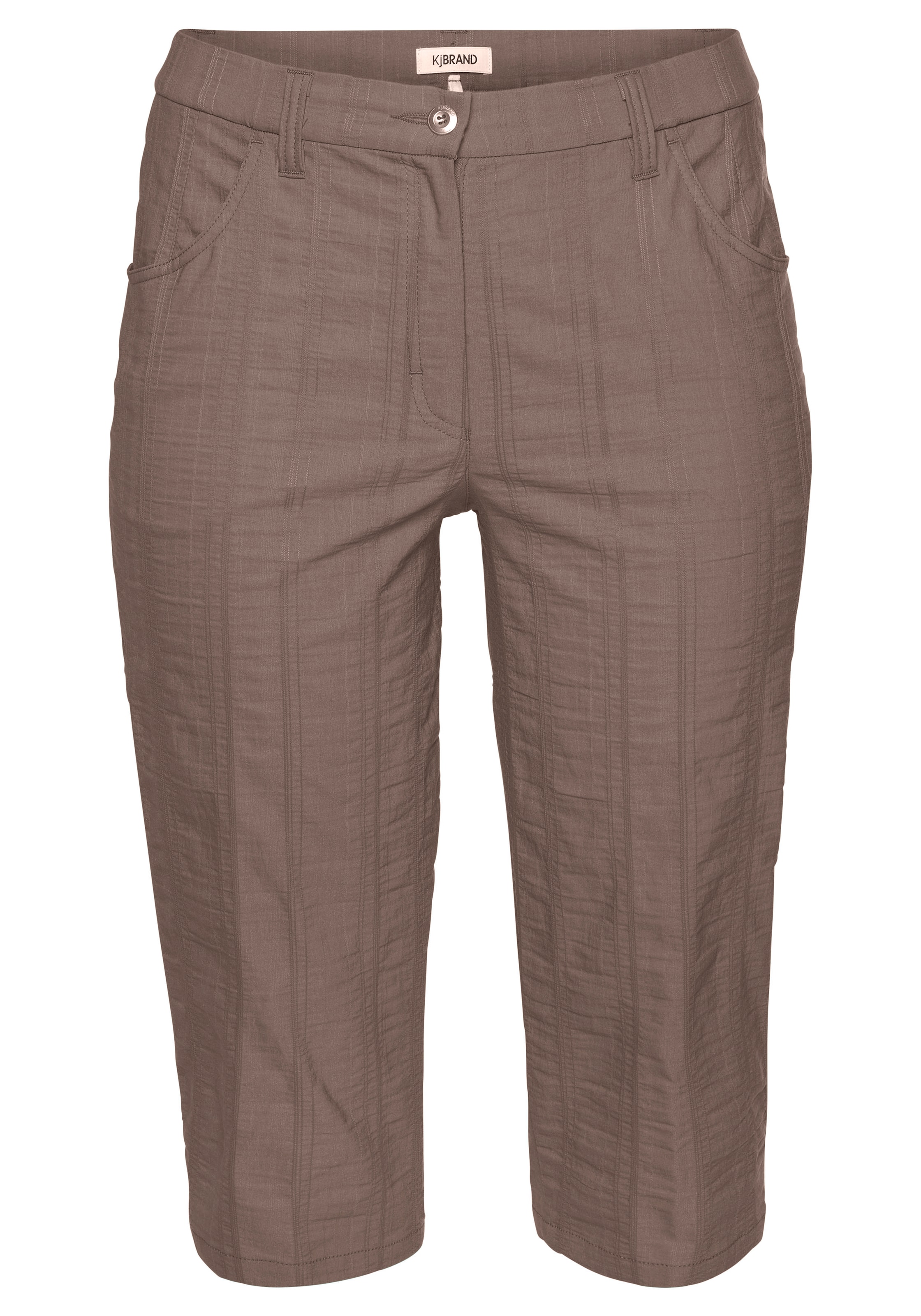 KjBRAND Regular Pants in Brown: front