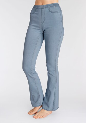 BUFFALO Flared Jeggings in Blauw: voorkant