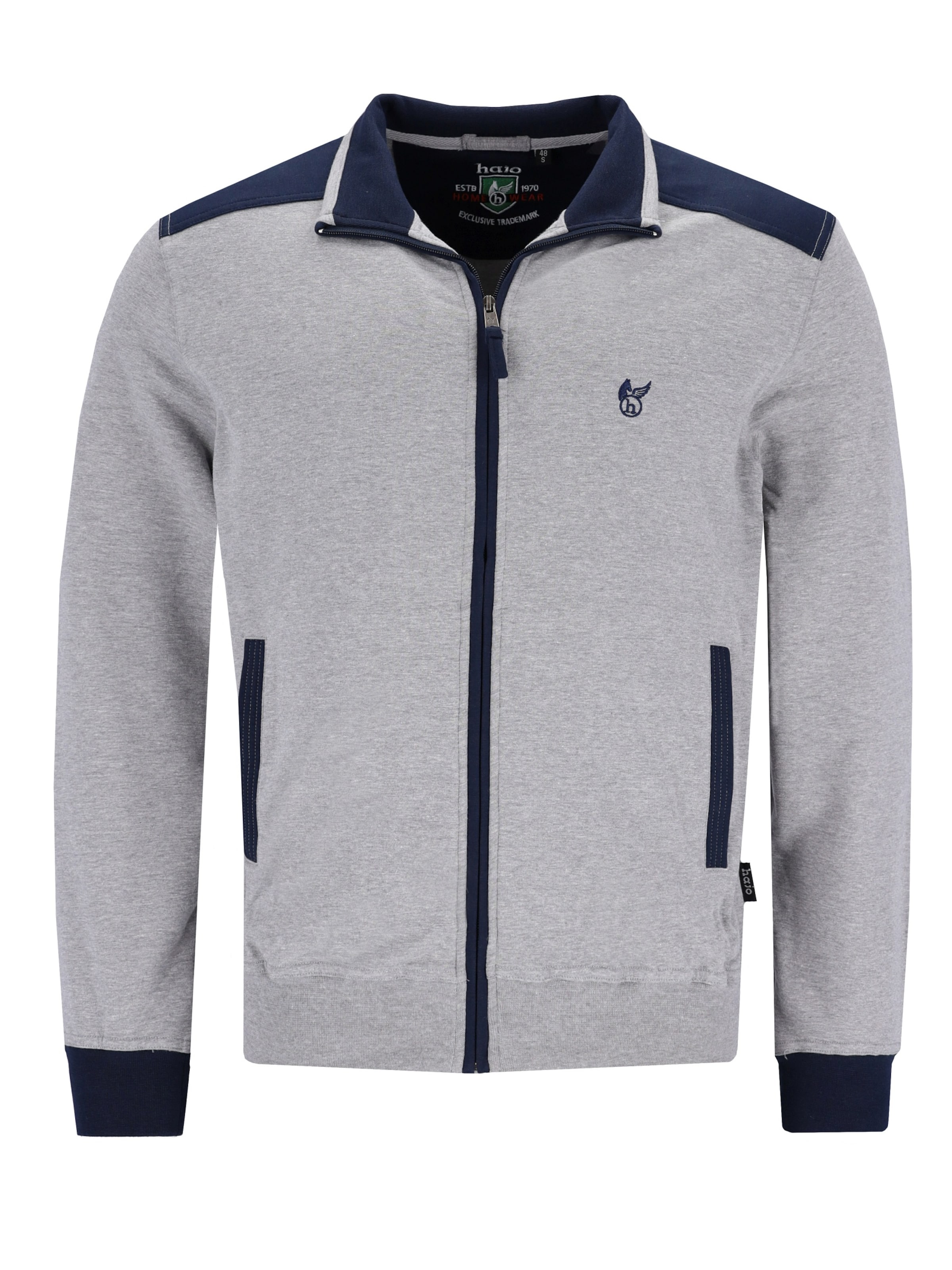 HAJO Sweatjacke‌‌‌‌‌ in Grau: Vorderseite