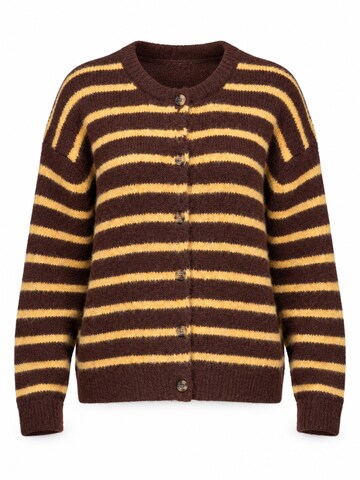 Ombre Knit cardigan in Brown: front