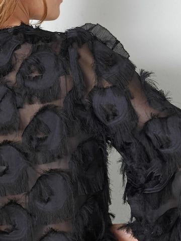 Chemisier 'Syra' co'couture en noir