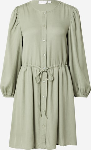 VILA Платье-рубашка 'PRICIL' в Зеленый: спереди