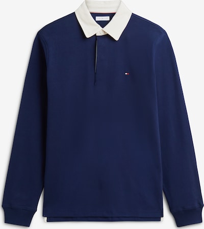 XS dydžio Marškinėliai 'ESSENTIAL' iš TOMMY HILFIGER, spalva – tamsiai mėlyna / balkšva, Prekių apžvalga