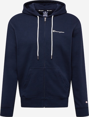 Champion Authentic Athletic Apparel Sweatjacke in Blau: predná strana