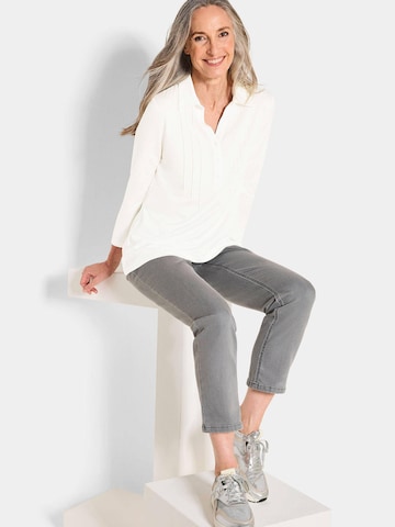 Goldner Shirt in Wit